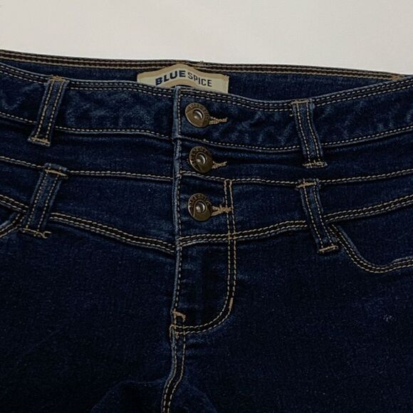 Blue Spice High Waist Denim Short Size 7 - Picture 3 of 5